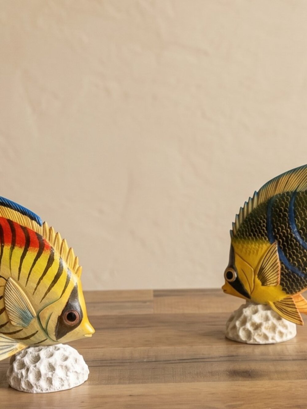 Hand-Painted Tropical Fish - Set of 4